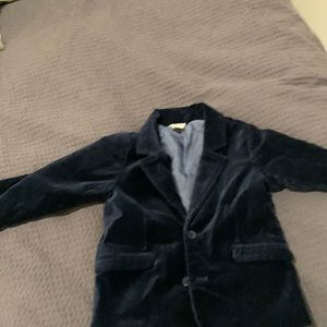 Blue velvet blazer